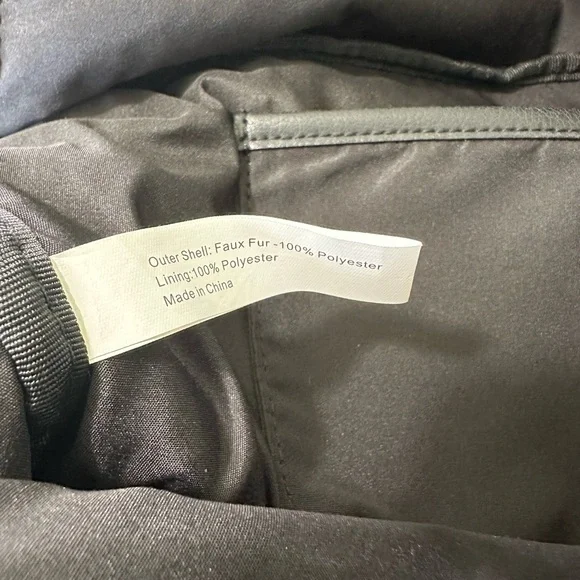 Black Sherpa/Sherling Crossbody Convertible Bum Bag - Picture 6 of 11